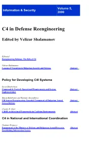 C4 in Defense Reengineering