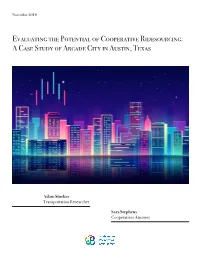 Evaluating the Potential of Cooperative Ridesourcing: a Case Study of Arcade City in Austin, Texas