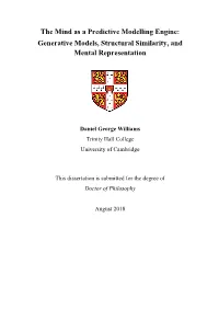 Generative Models, Structural Similarity, and Mental Representation