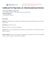 Catboost for Big Data: an Interdisciplinary Review