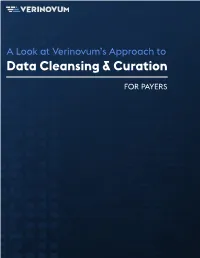 Data Cleansing & Curation