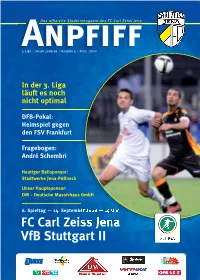 FC Carl Zeiss Jena Vfb Stuttgart II