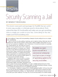 Security Scanning a Jail by BENEDICT REUSCHLING