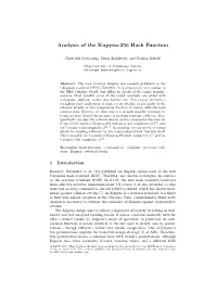 Analysis of the Kupyna-256 Hash Function