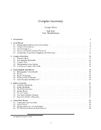 Complex Geometry (Pdf)