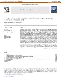 Lessons from Temporins B and L