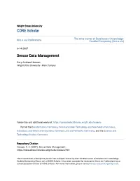 Sensor Data Management