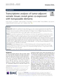 Transcriptome Analyses of Tumor-Adjacent Somatic Tissues Reveal Genes Co-Expressed with Transposable Elements Nicky Chung1†, G