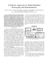 A Pythonic Approach for Rapid Hardware Prototyping and Instrumentation