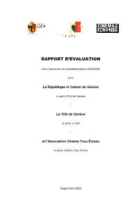 Evaluation Convention CTE 08-09