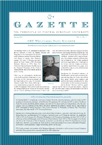 G a Z E T T E