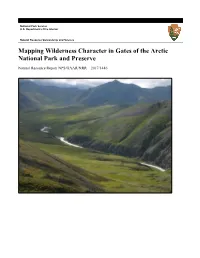 Mapping Wilderness Character in Gates of the Arctic National Park and Preserve