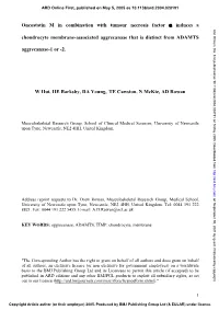 Oncostatin M in Combination with Tumour Necrosis Factor Α Induces a Ann Rheum Dis: First Published As 10.1136/Ard.2004.028191 on 5 May 2005