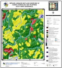 Detailed Landslide and Flood Hazard Map of Cagwait