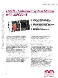 Embedded System Module with MPC8245