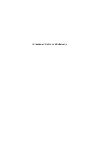 Lithuanian Paths to Modernity
