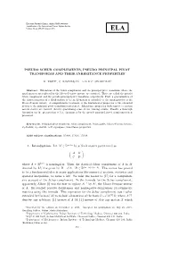 PSEUDO SCHUR COMPLEMENTS, PSEUDO PRINCIPAL PIVOT TRANSFORMS and THEIR INHERITANCE PROPERTIES∗ 1. Introduction. Let M ∈ R M×