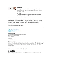 Reappraising Classical Film Music Scoring and Analysis