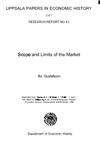 Scope and Limits of the Market
