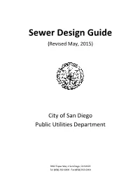 Sewer Design Guide (Revised May, 2015)