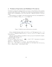 4 Nonlinear Regression and Multilayer Perceptron
