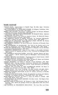 Books Received THOMAS PYLES: Selected Essays on English Usage