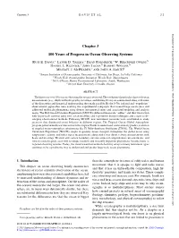 Chapter 3 100 Years of Progress in Ocean Observing Systems