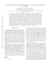 Correlations in Parameter Estimation of Low-Mass Eccentric Binaries: GW151226 & GW170608