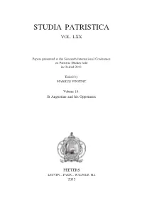 Rome As the Basis of Argument in the So-Called Pelagian Controversy (415-418)
