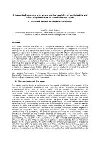 1 a Theoretical Framework for Exploring