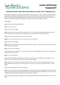 Audio Interview Transcript