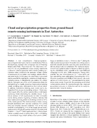 Cloud and Precipitation Properties from Ground-Based Remote-Sensing Instruments in East Antarctica