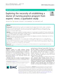 Exploring the Necessity of Establishing a Doctor of Nursing Practice
