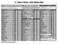 Scrip Order Form