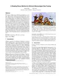A Shading Reuse Method for Efficient Micropolygon Ray Tracing • 151:3