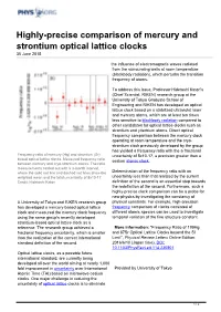 Highly-Precise Comparison of Mercury and Strontium Optical Lattice Clocks 30 June 2015