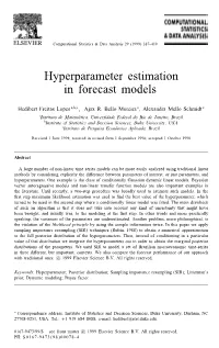 Hyperparameter Estimation in Forecast Models