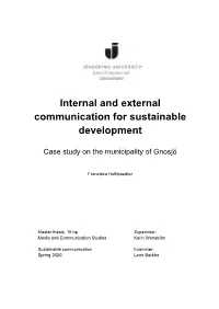 Internal and External Communication for Sustainable Development