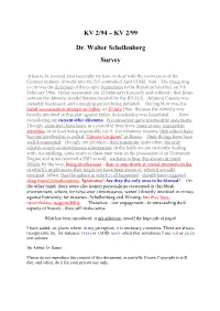 KV 2/94 – KV 2/99 Dr. Walter Schellenberg Survey