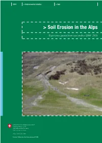 Soil Erosion in the Alps