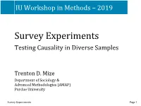 Survey Experiments