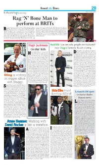 Bone Man to Perform at Brits Ag ‘N’ Bone Man Is Set to Perform at This Year’S BRIT Awards