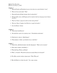 Jaws by Peter Benchley Questions for March 2, 2018 Chapter 5 1. What