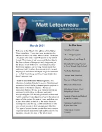 March 2021 in This Issue