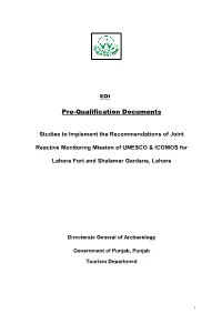 Pre-Qualification Documents