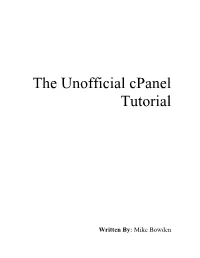 The Unofficial Cpanel Guide