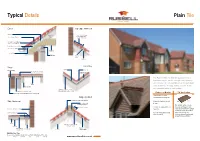 Typical Details Plain Tile