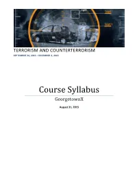 Course Syllabus Georgetownx