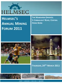 Helmsec's Annual Mining Forum 2011