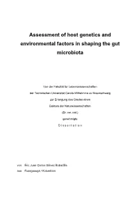 Assessment of Host Genetics and Environmental Factors in Shaping the Gut Microbiota
